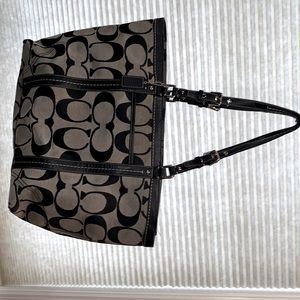 Coach purse with matching check book